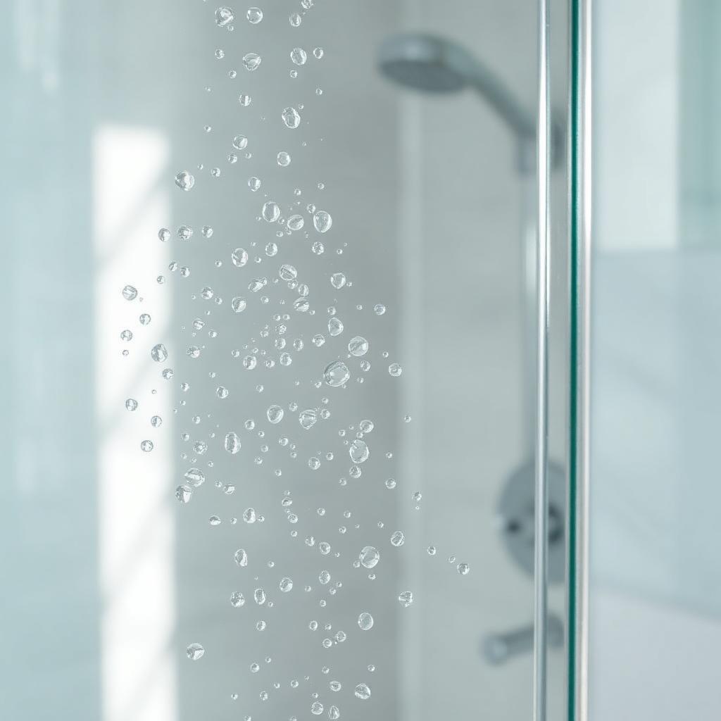 Sparkling glass shower